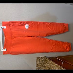 Coral Champion reverse weave sweatpants, size L